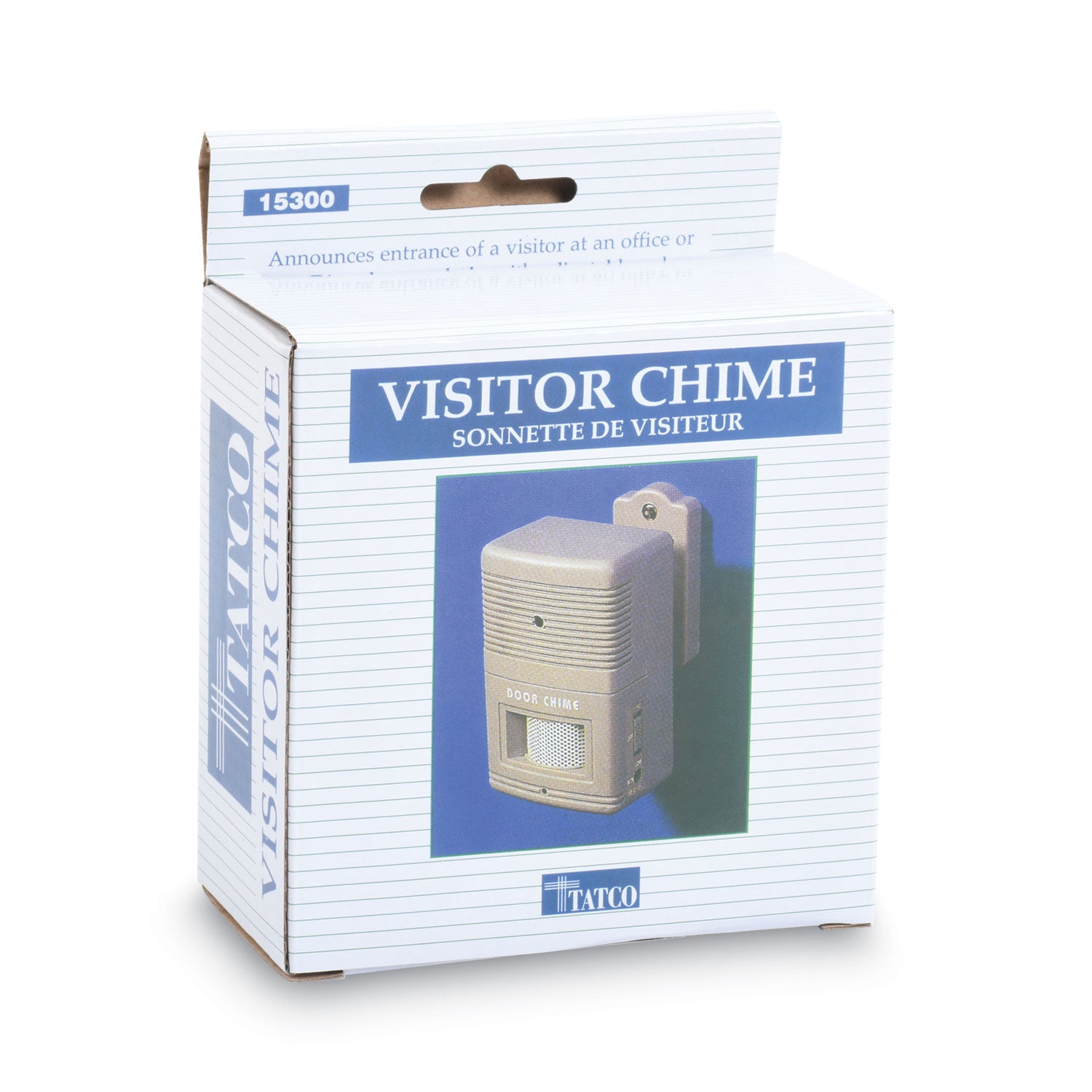 Visitor Arrival/Departure Chime, Battery Operated, 2.75 x 2 x 4.25, Gray - 