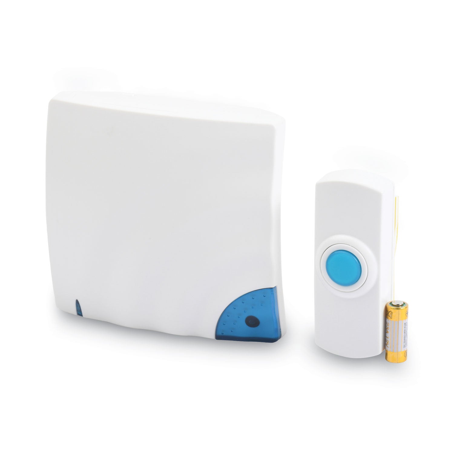 Wireless Doorbell, Battery Operated, 1.38 x 0.75 x 3.5, Bone - 