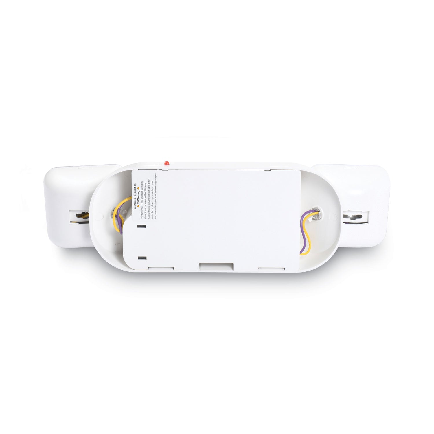 Swivel Head Twin Beam Emergency Lighting Unit, 12.75w x 4d x 5.5"h, White - 
