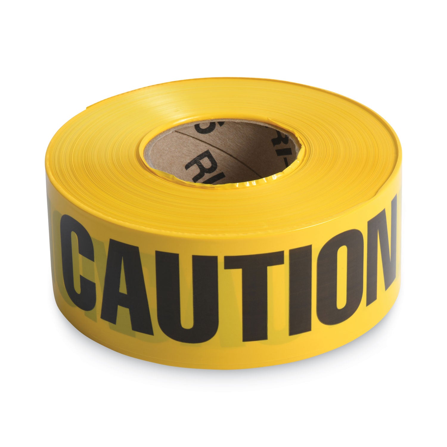 Caution Barricade Safety Tape, 3" x 1,000 ft, Black/Yellow - 