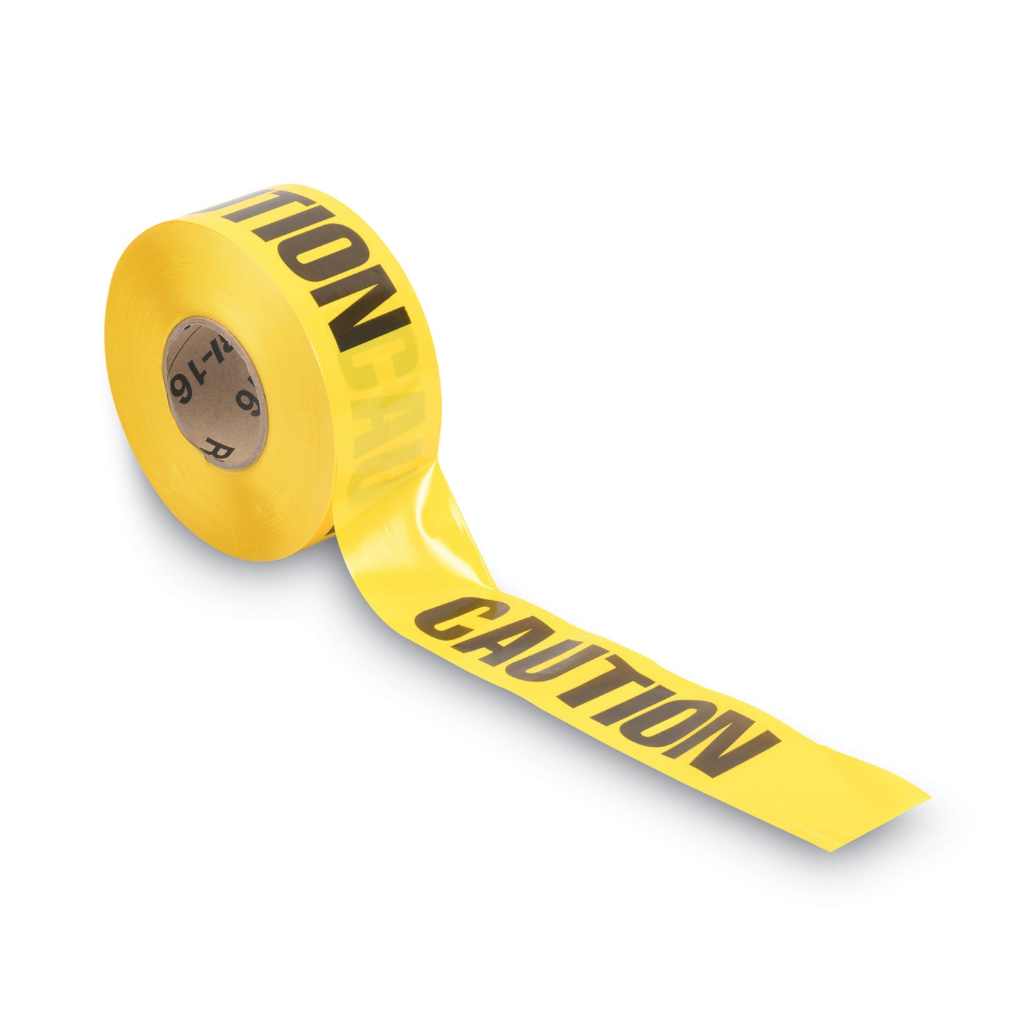 Caution Barricade Safety Tape, 3" x 1,000 ft, Black/Yellow - 