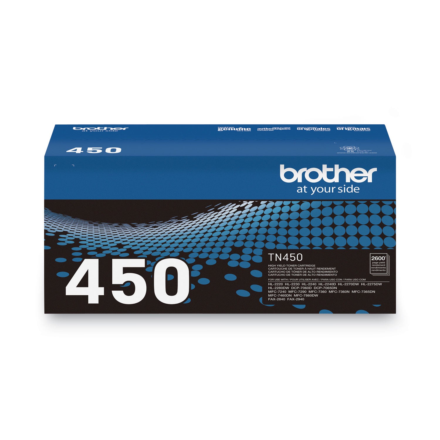 TN450 High-Yield Toner, 2,600 Page-Yield, Black