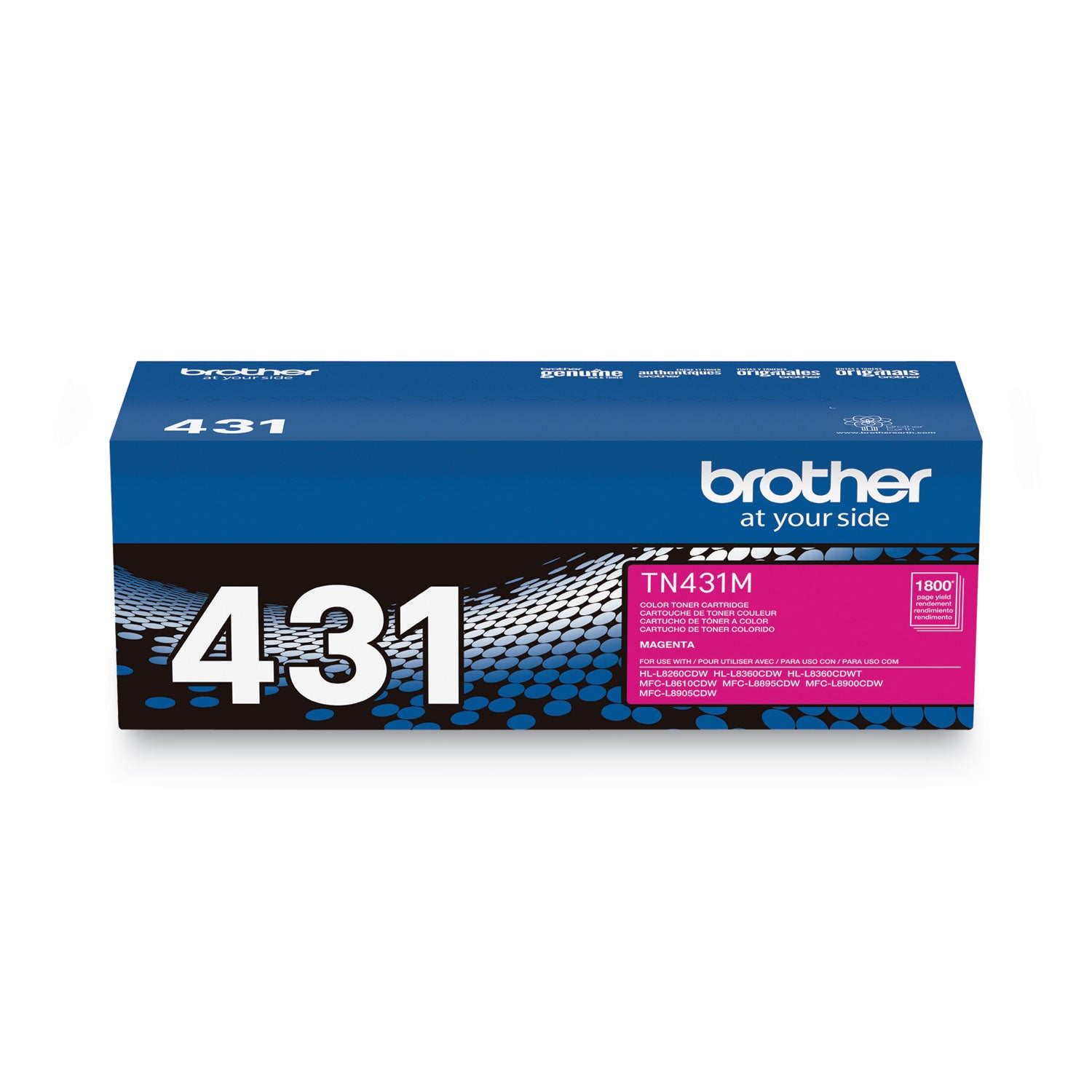 TN431M Toner, 1,800 Page-Yield, Magenta