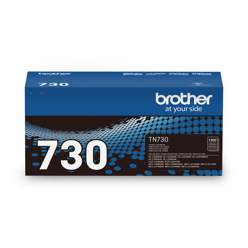 TN730 Toner, 1,200 Page-Yield, Black