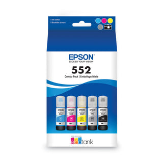 T552920S (T552) Claria High-Yield Ink, 70 mL, Black/Cyan/Gray/Magenta/Yellow, 5/Pack