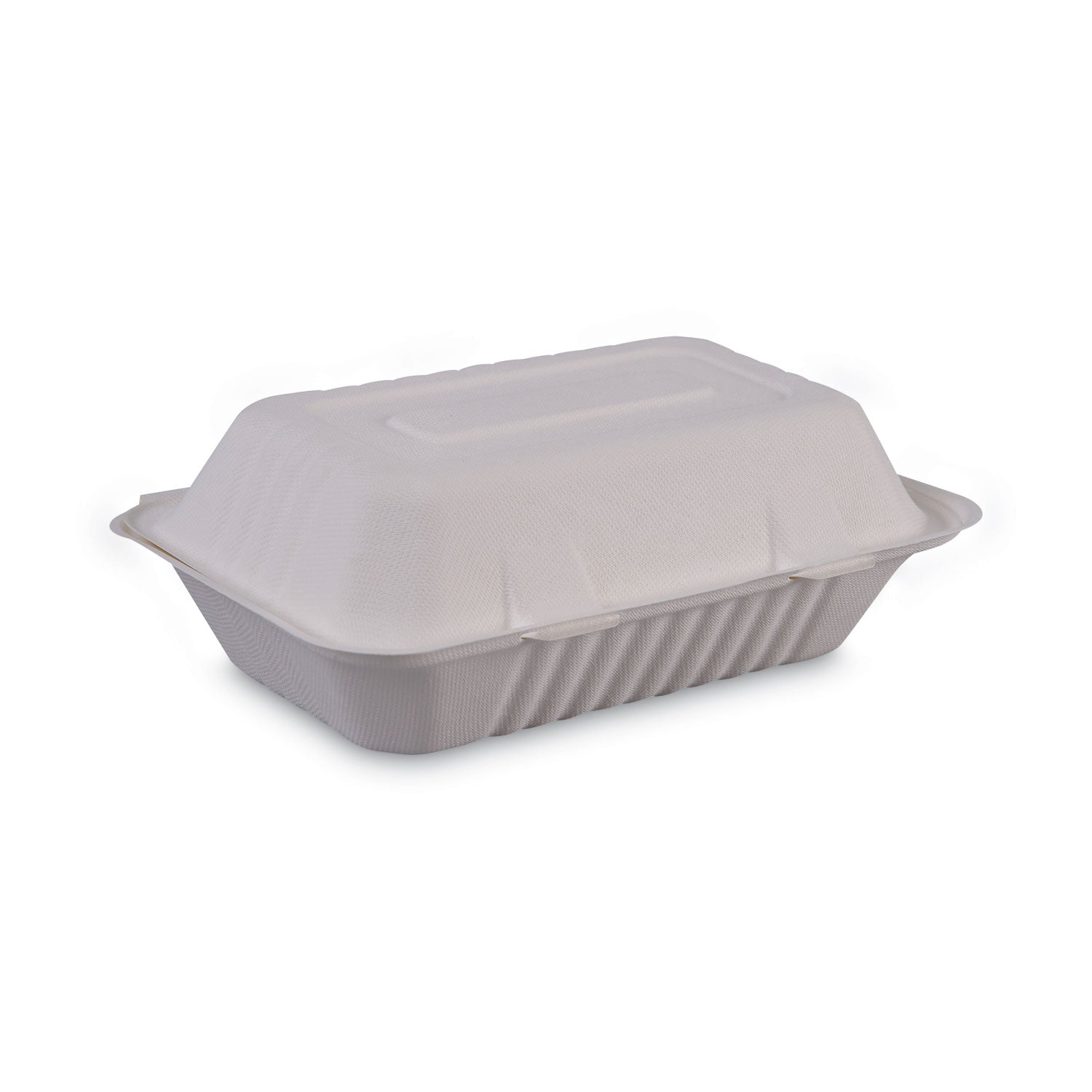bagasse-food-containers-hinged-lid-1-compartment-9-x-6-x-319-white-sugarcane-125-sleeve-2-sleeves-carton_bwkhingewfhg1c9 - 2