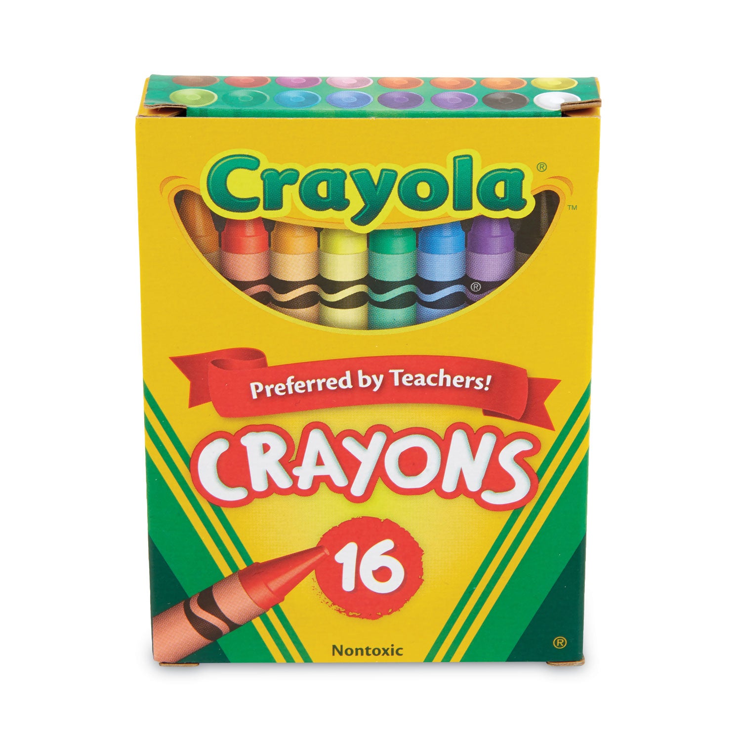 Classic Color Crayons, Tuck Box, 16 Colors - 