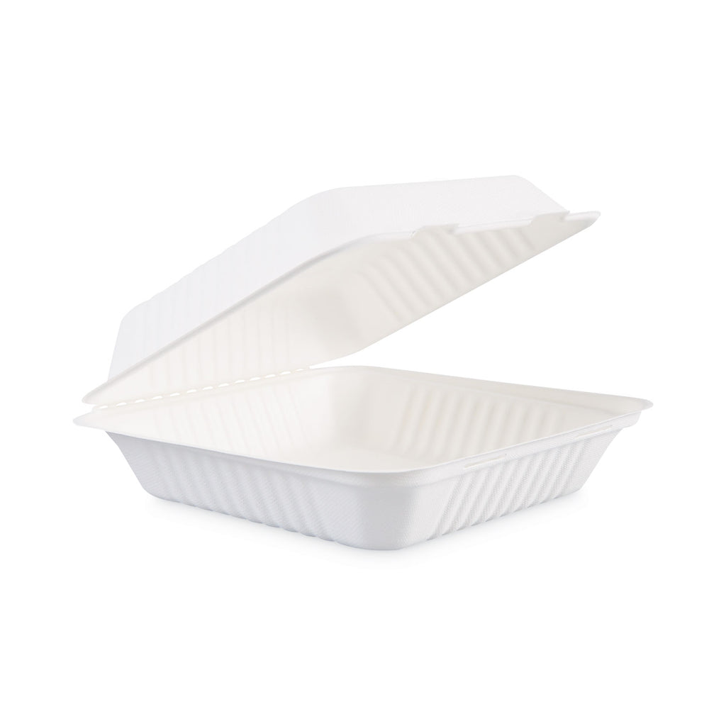 bagasse-food-containers-hinged-lid-1-compartment-9-x-9-x-319-white-sugarcane-100-sleeve-2-sleeves-carton_bwkhingewf1cm9 - 1