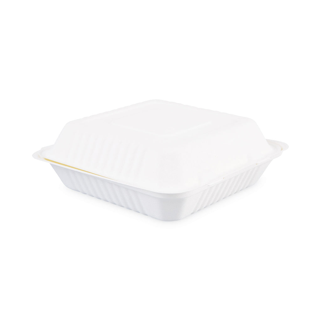 bagasse-food-containers-hinged-lid-1-compartment-9-x-9-x-319-white-sugarcane-100-sleeve-2-sleeves-carton_bwkhingewf1cm9 - 2