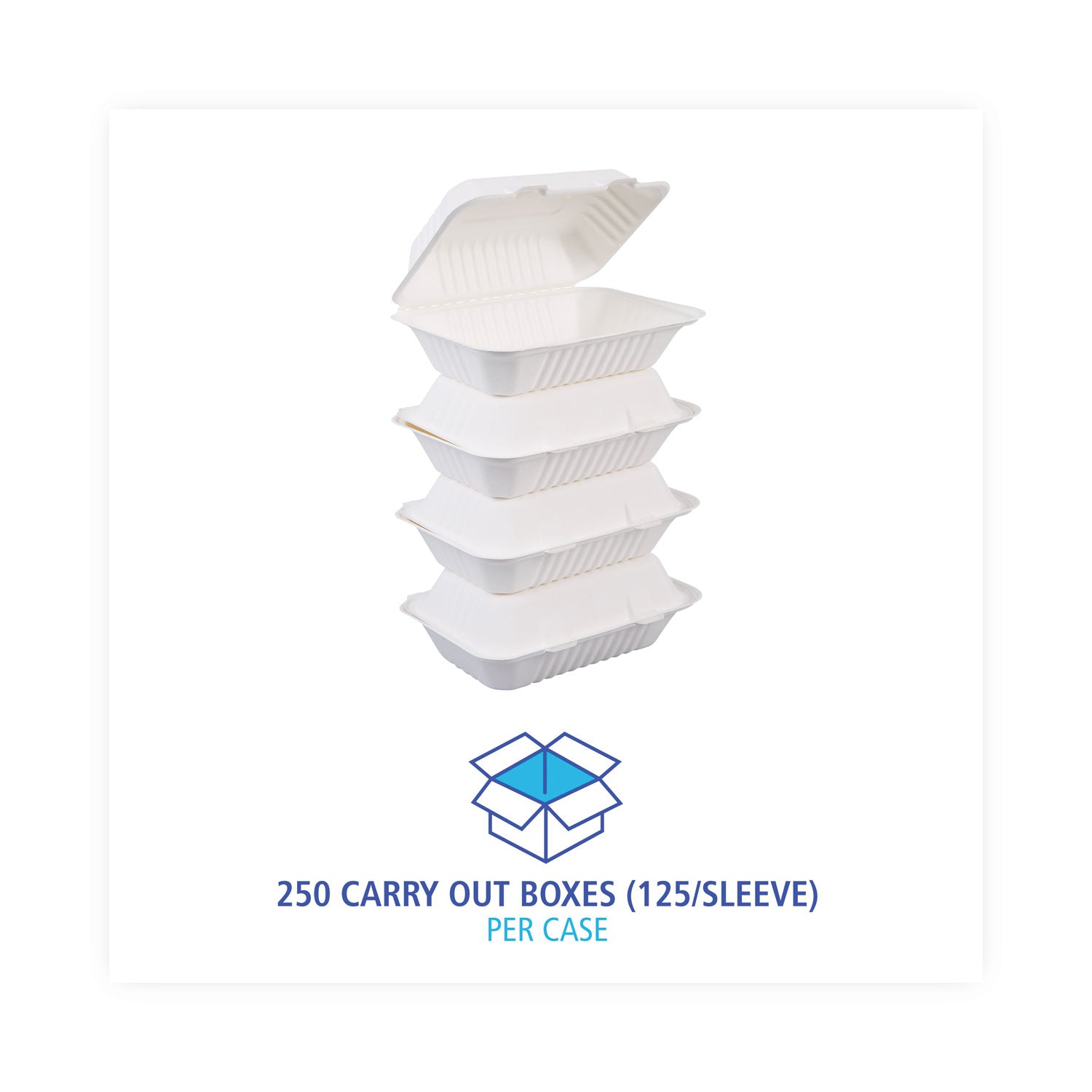 bagasse-food-containers-hinged-lid-1-compartment-9-x-6-x-319-white-sugarcane-125-sleeve-2-sleeves-carton_bwkhingewfhg1c9 - 5