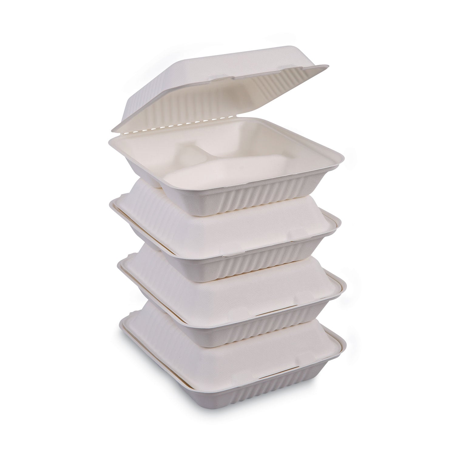 bagasse-food-containers-hinged-lid-3-compartment-9-x-9-x-319-white-sugarcane-100-sleeve-2-sleeves-carton_bwkhingewf3cm9 - 6