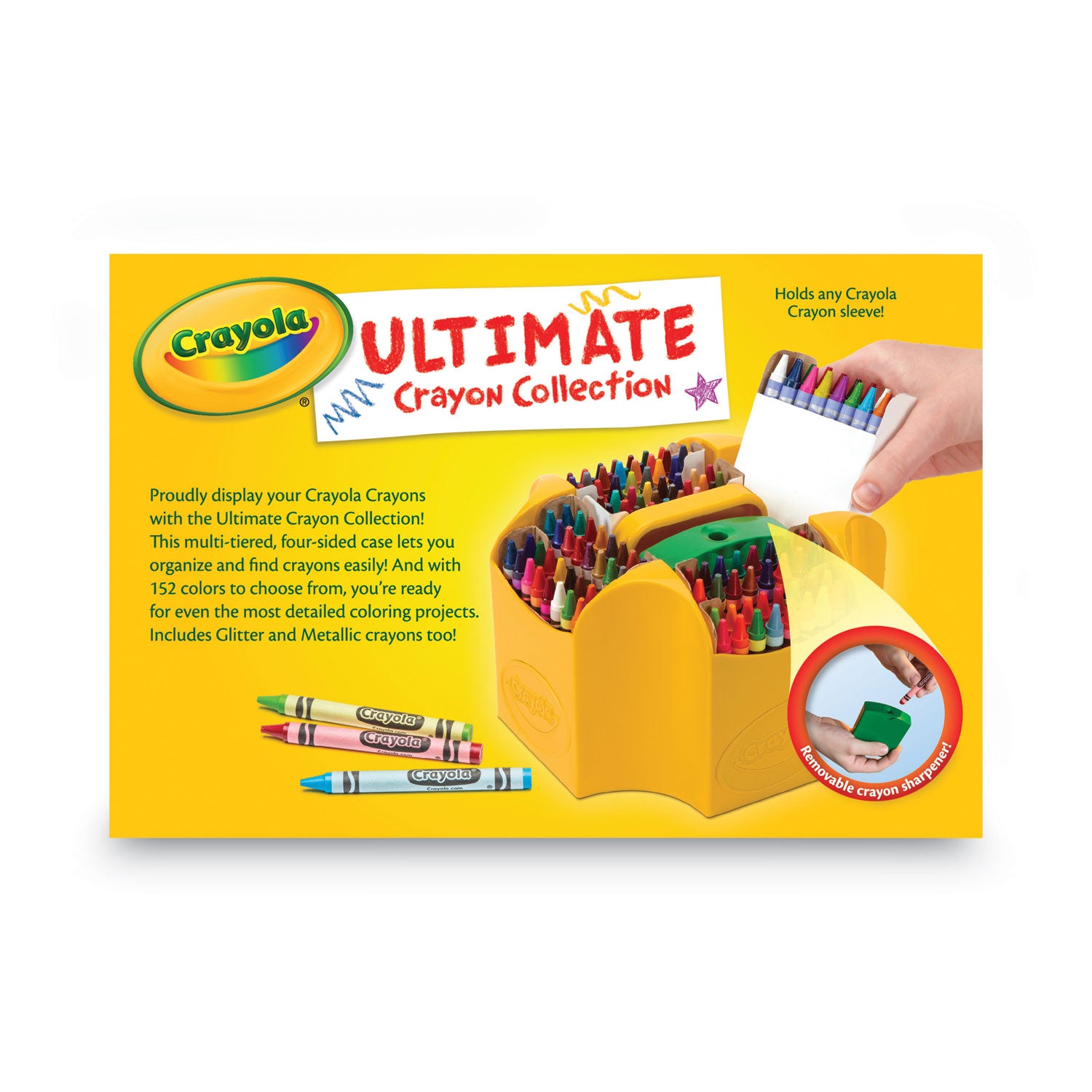Ultimate Crayon Case, Sharpener Caddy, 152 Colors - 