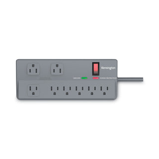 Guardian Premium Surge Protector, 8 AC Outlets, 6 ft Cord, 1,080 J, Gray - 