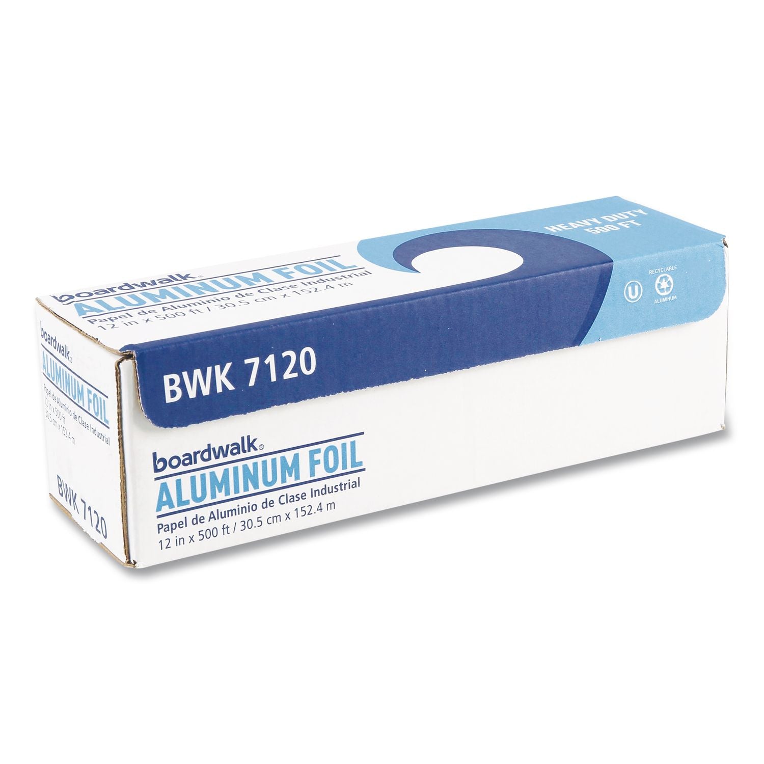 Heavy-Duty Aluminum Foil Roll, 12" x 500 ft
