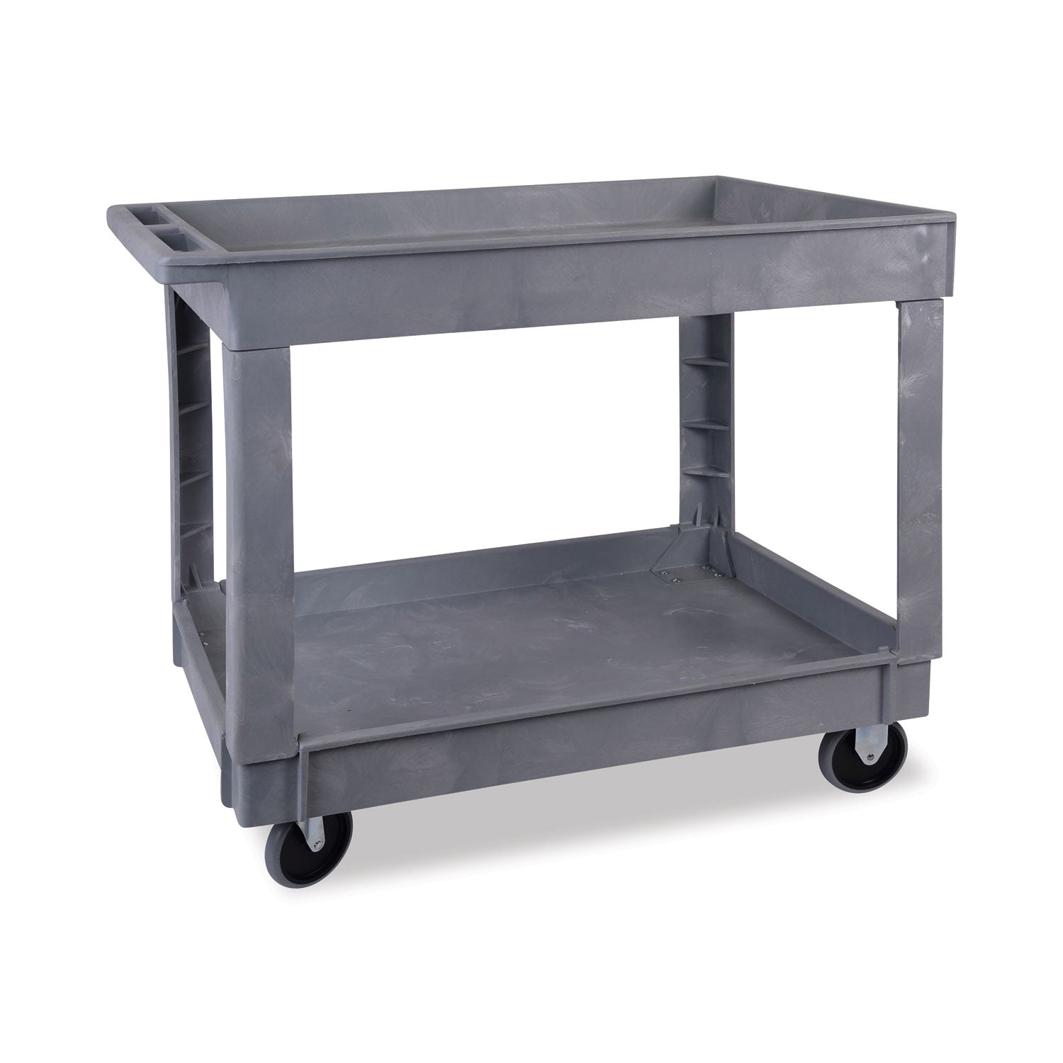 two-shelf-utility-cart-plastic-2-shelves-300-lb-capacity-24-x-40-x-315-gray_bwk4024ucgra - 1