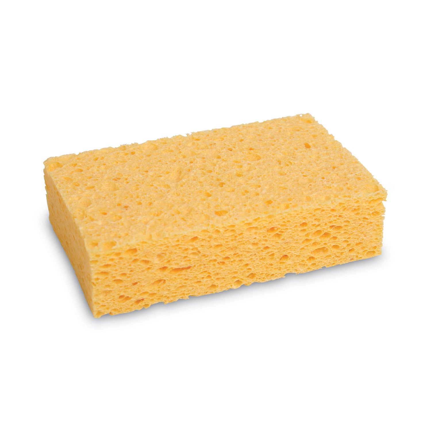 Medium Cellulose Sponge, 3.67 x 6.08, 1.55" Thick, Yellow, 24/Carton - 