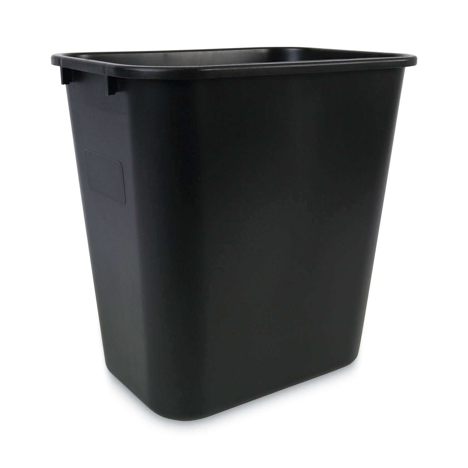 Soft-Sided Wastebasket, 28 qt, Plastic, Black - 1