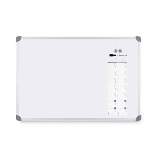 Euro-Style Magnetic Dry-Erase Aluminum Frame Boards, 36 x 24, White Surface, Silver Aluminum Frame - 