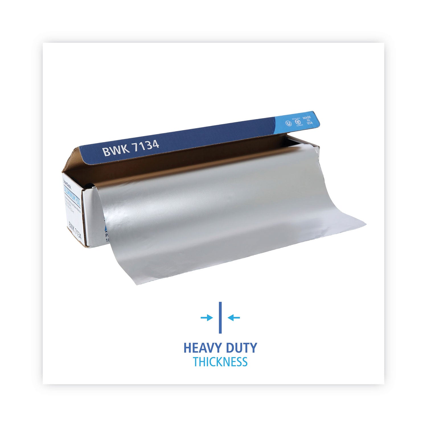 Heavy-Duty Aluminum Foil Roll, 18" x 500 ft - 