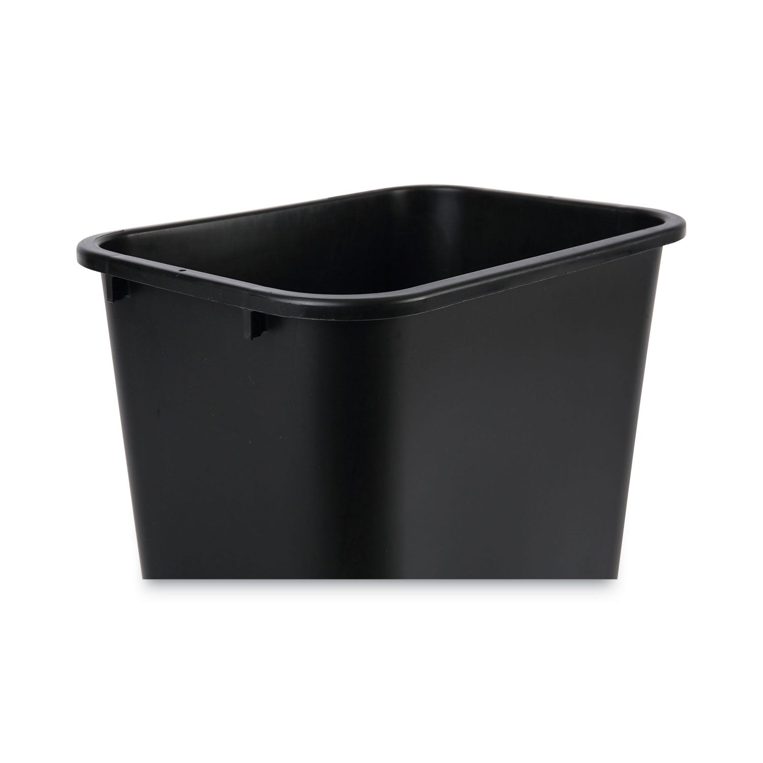 Soft-Sided Wastebasket, 41 qt, Plastic, Black