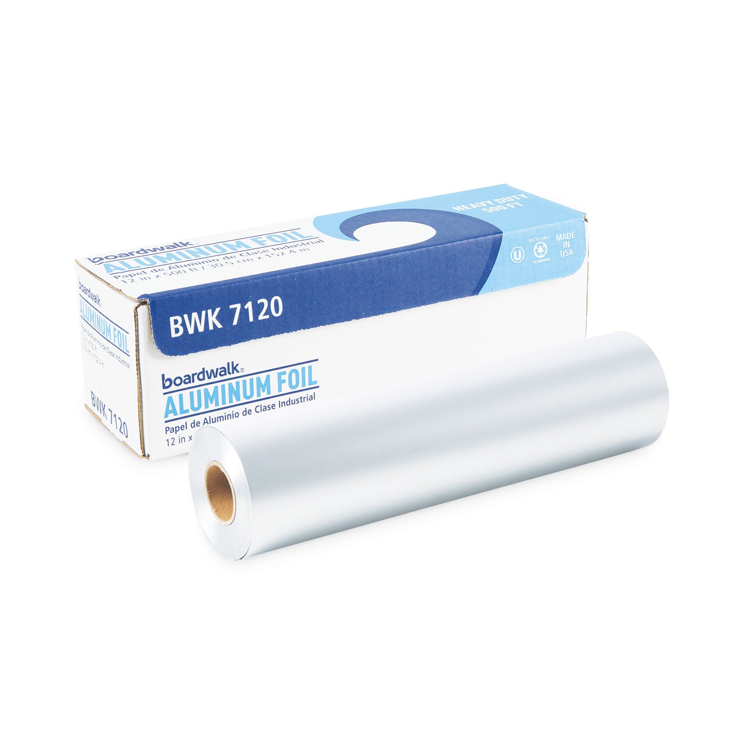 Heavy-Duty Aluminum Foil Roll, 12" x 500 ft - 