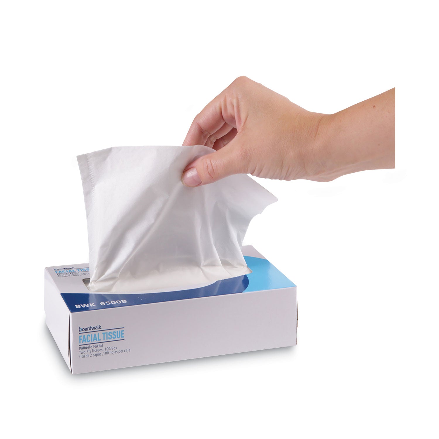 office-packs-facial-tissue-2-ply-white-flat-box-100-sheets-box-30-boxes-carton_bwk6500b - 3