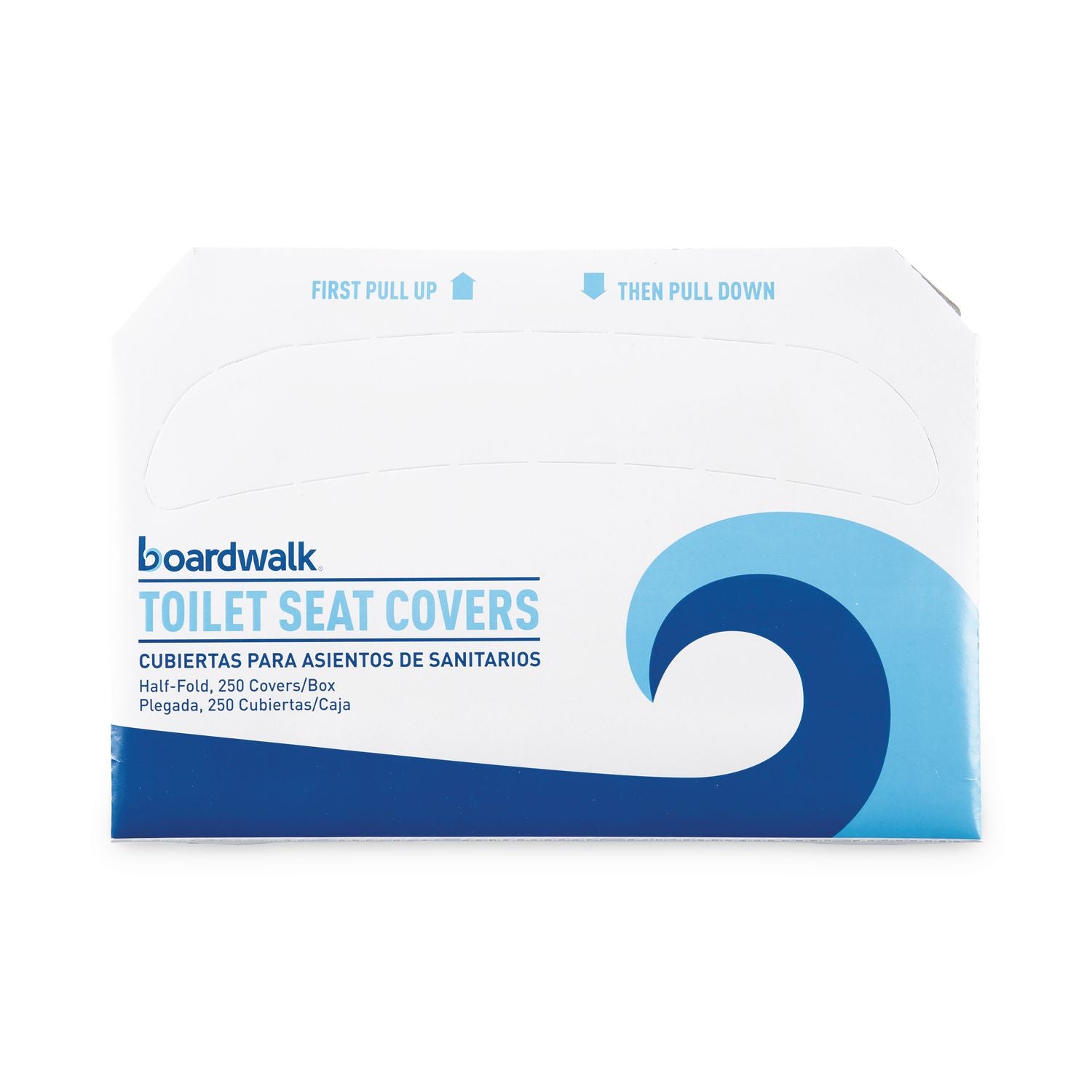 Premium Half-Fold Toilet Seat Covers, 14.17 x 16.73, White, 250 Covers/Sleeve, 20 Sleeves/Carton