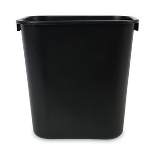 Soft-Sided Wastebasket, 14 qt, Plastic, Black