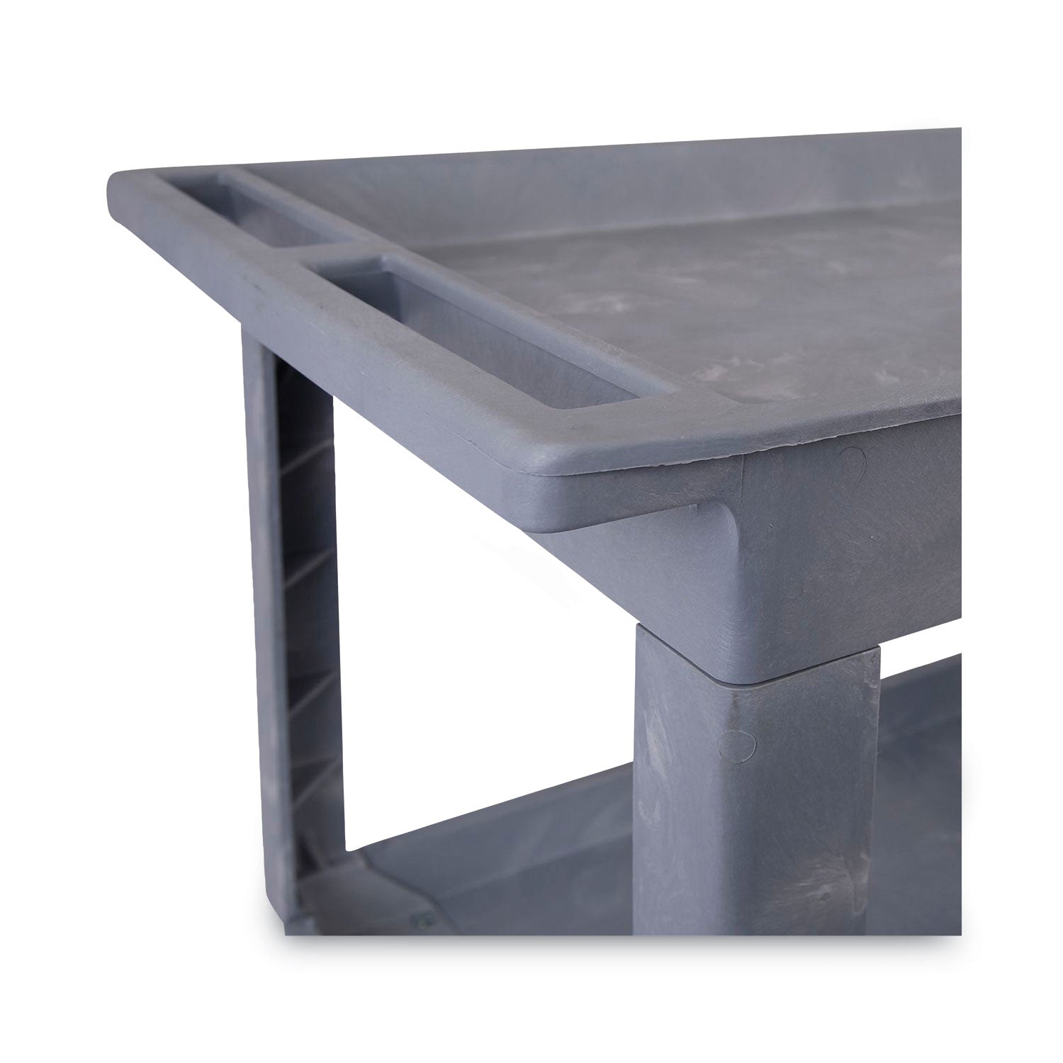 two-shelf-utility-cart-plastic-2-shelves-300-lb-capacity-24-x-40-x-315-gray_bwk4024ucgra - 4
