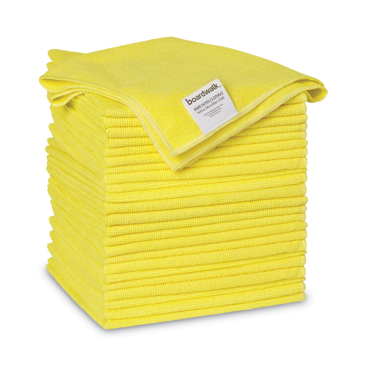 microfiber-cleaning-cloths-16-x-16-yellow-24-pack_bwk16yelclothv2 - 1
