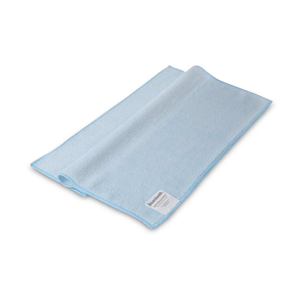 Microfiber Cleaning Cloths, 16 x 16, Blue, 24/Pack