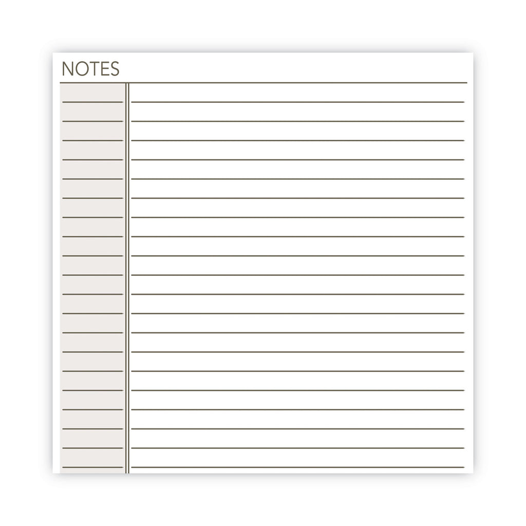Lined Notes Pages for Planners/Organizers, 8.5 x 5.5, White Sheets, Undated