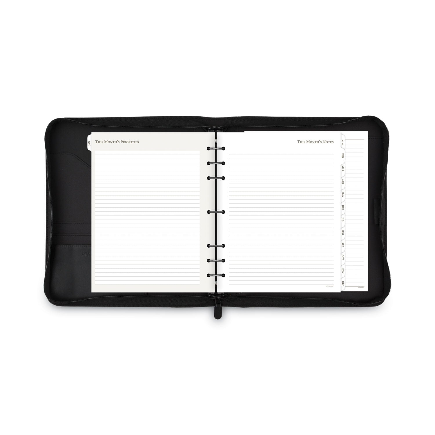 black-leather-planner-organizer-starter-set-11-x-85-black-cover-12-month-jan-to-dec-undated_aag038054005 - 5
