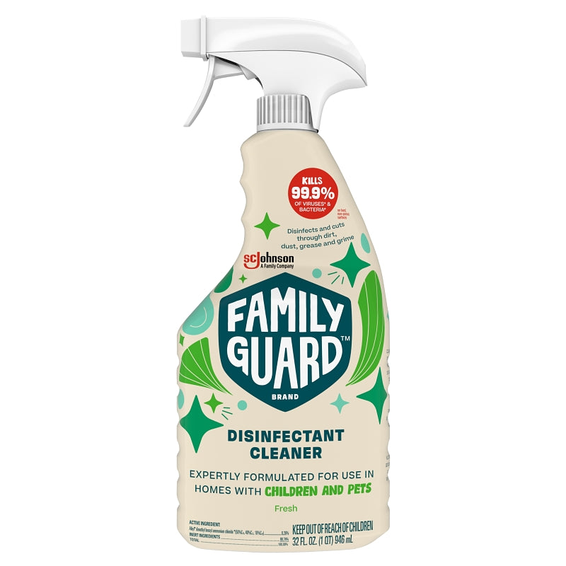 Disinfectant, Fresh Scent, 32 oz Trigger Bottle, 8/Carton
