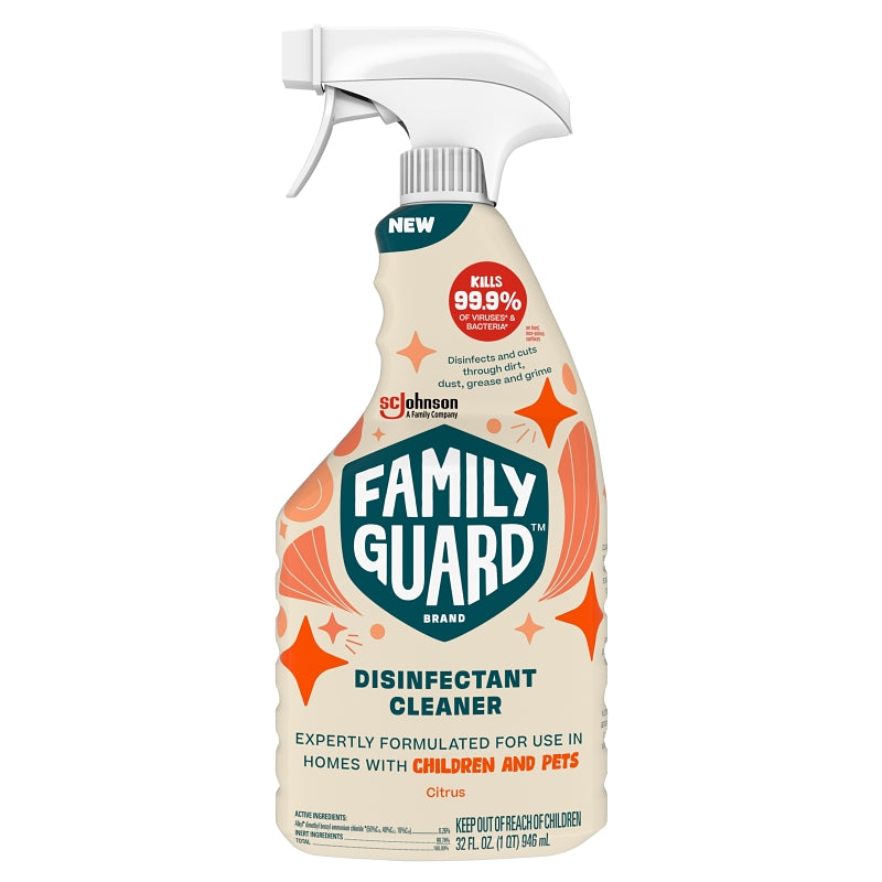 Disinfectant, Citrus Scent, 32 oz Trigger Bottle, 8/Carton