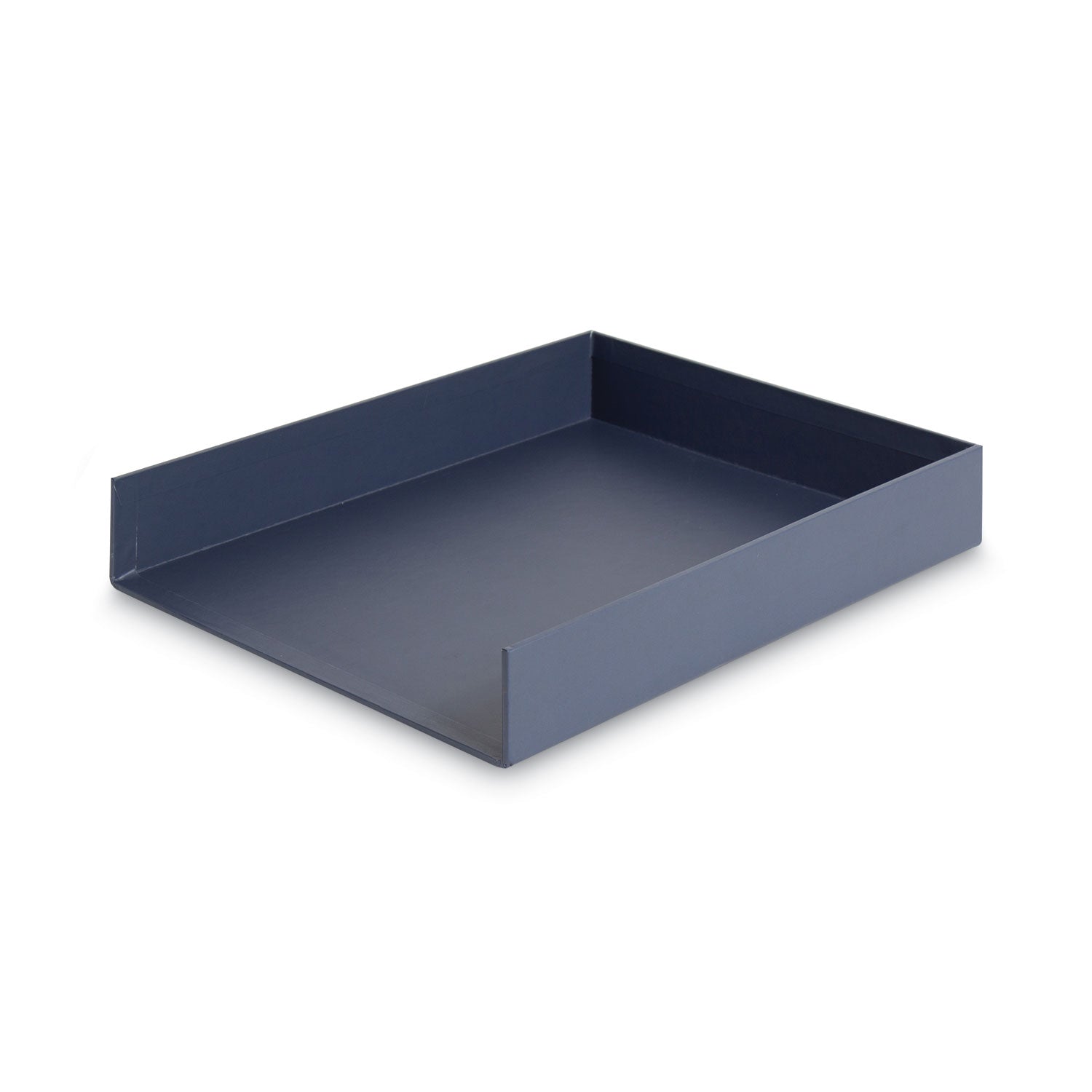 four-piece-desk-organization-kit-magazine-holder-paper-tray-pencil-cup-storage-bin-chipboard-navy_ubr3631u0002 - 2