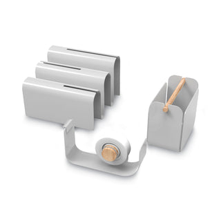 arc-desktop-organization-kit-letter-sorter-tape-dispenser-utility-cup-metal-gray_ubr3535a0001 - 1
