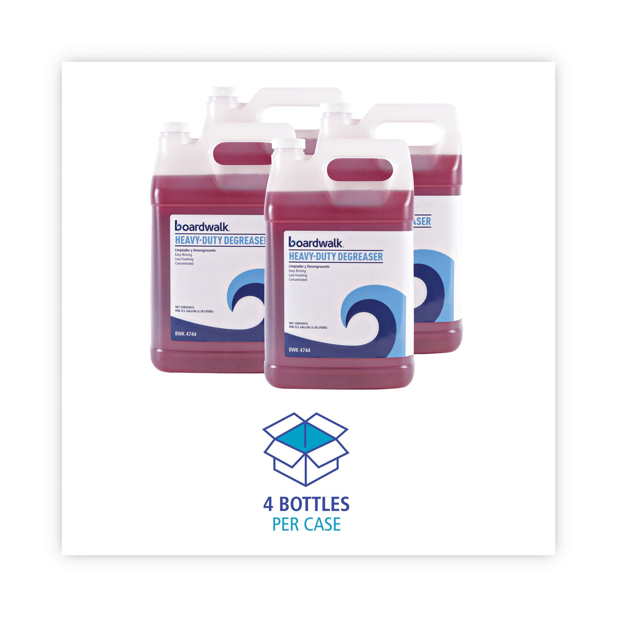Heavy-Duty Degreaser, 1 Gallon Bottle, 4/Carton
