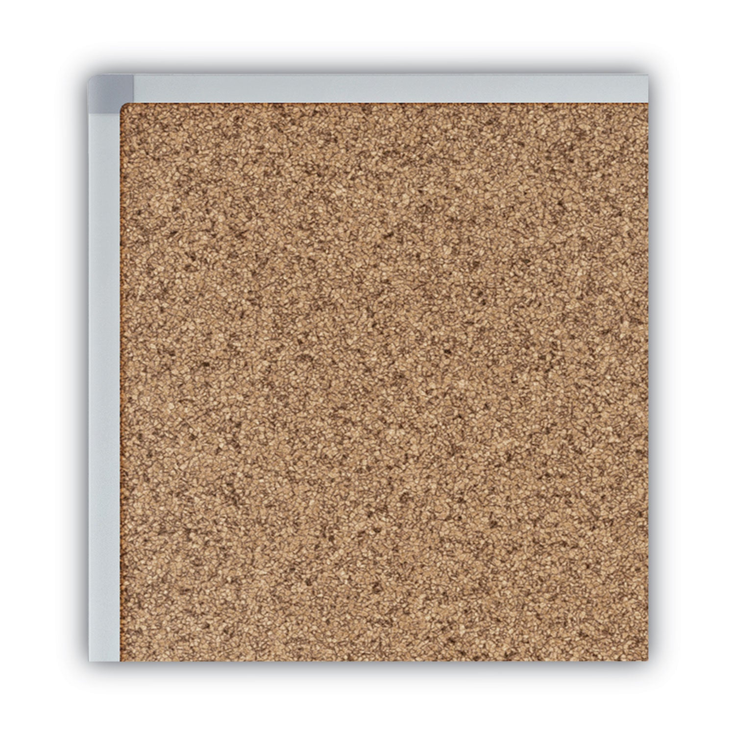 Economy Cork Board with Aluminum Frame, 24 x 18, Tan Surface, Silver Aluminum Frame - 