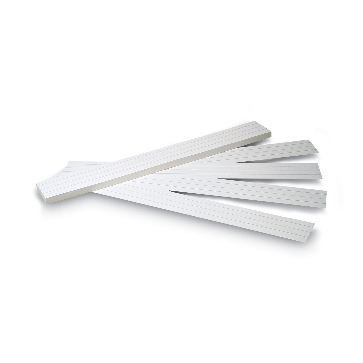 Sentence Strips, 24 x 3, White, 100/Pack