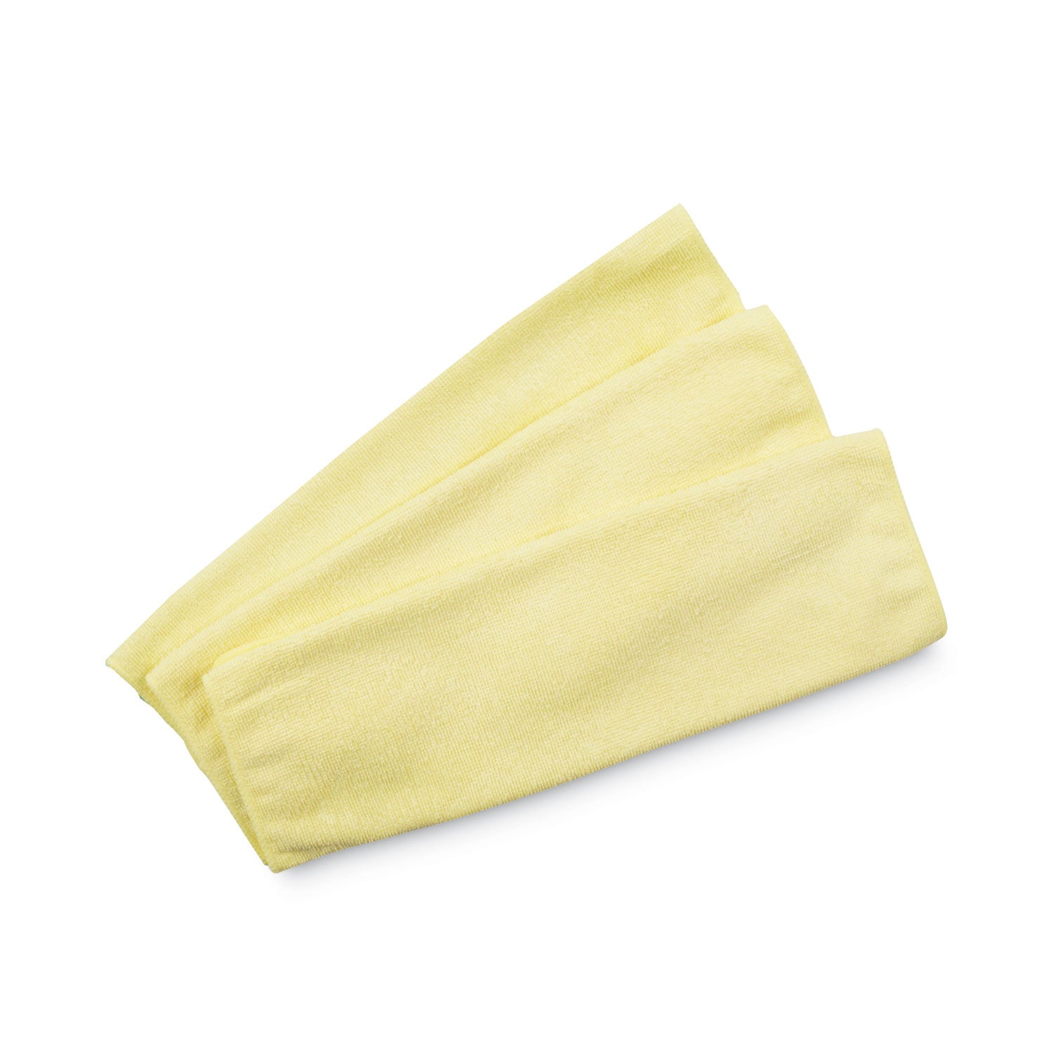 Microfiber Cleaning Cloths, 16 x 16, Yellow, 24/Pack - 
