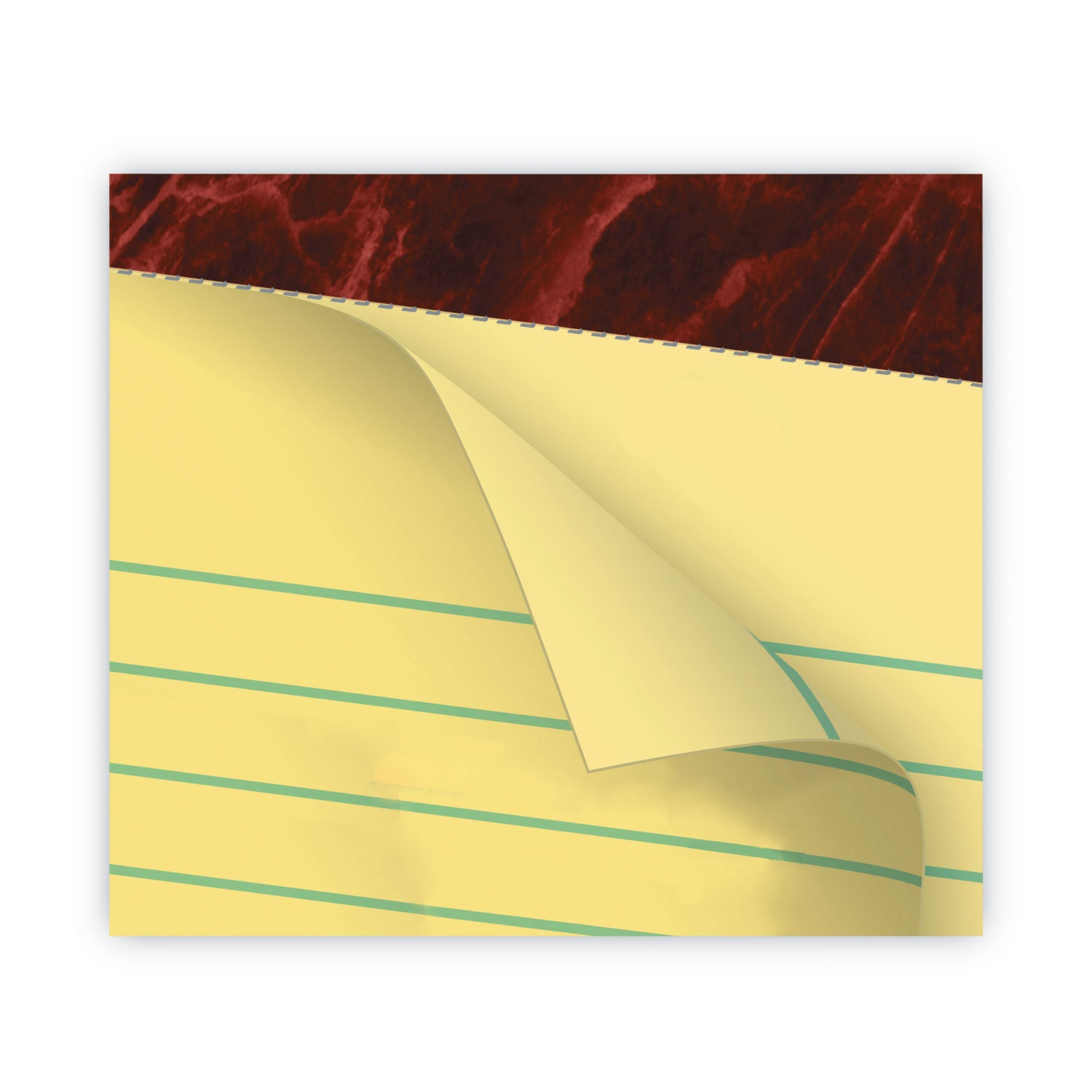 Gold Fibre Quality Writing Pads, Narrow Rule, 50 Canary-Yellow 8.5 x 11.75 Sheets, Dozen - 