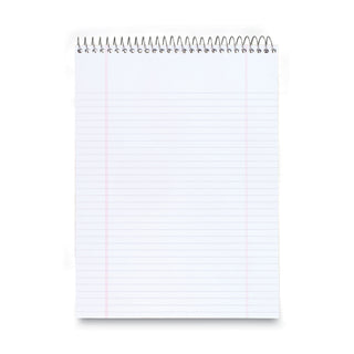 Stiff-Back Wire Bound Notepad, Medium/College Rule, Navy Cover, 70 White 8.5 x 11.5 Sheets - 