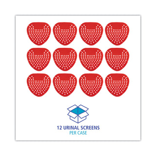 Urinal Screen, Cherry Scent, 3.5 oz, Red, Dozen - 
