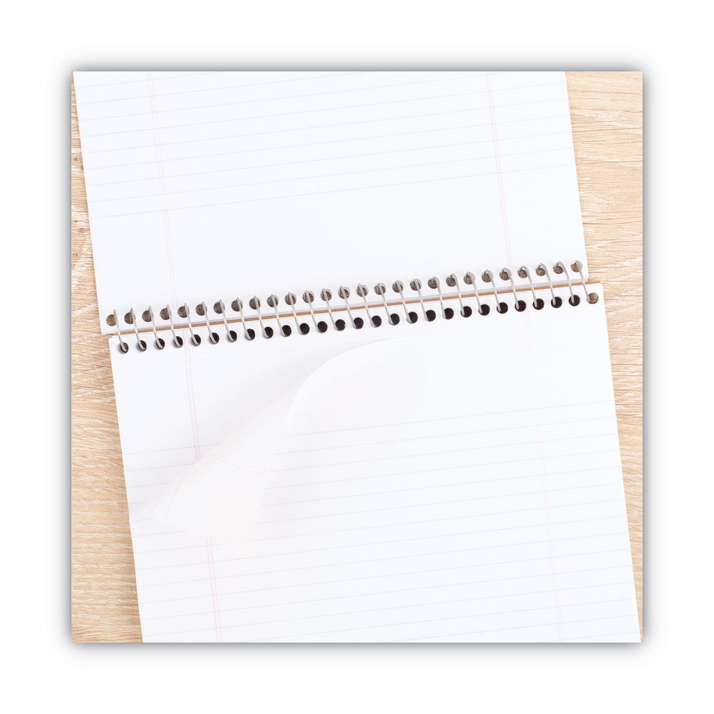 Stiff-Back Wire Bound Notepad, Medium/College Rule, Navy Cover, 70 White 8.5 x 11.5 Sheets - 