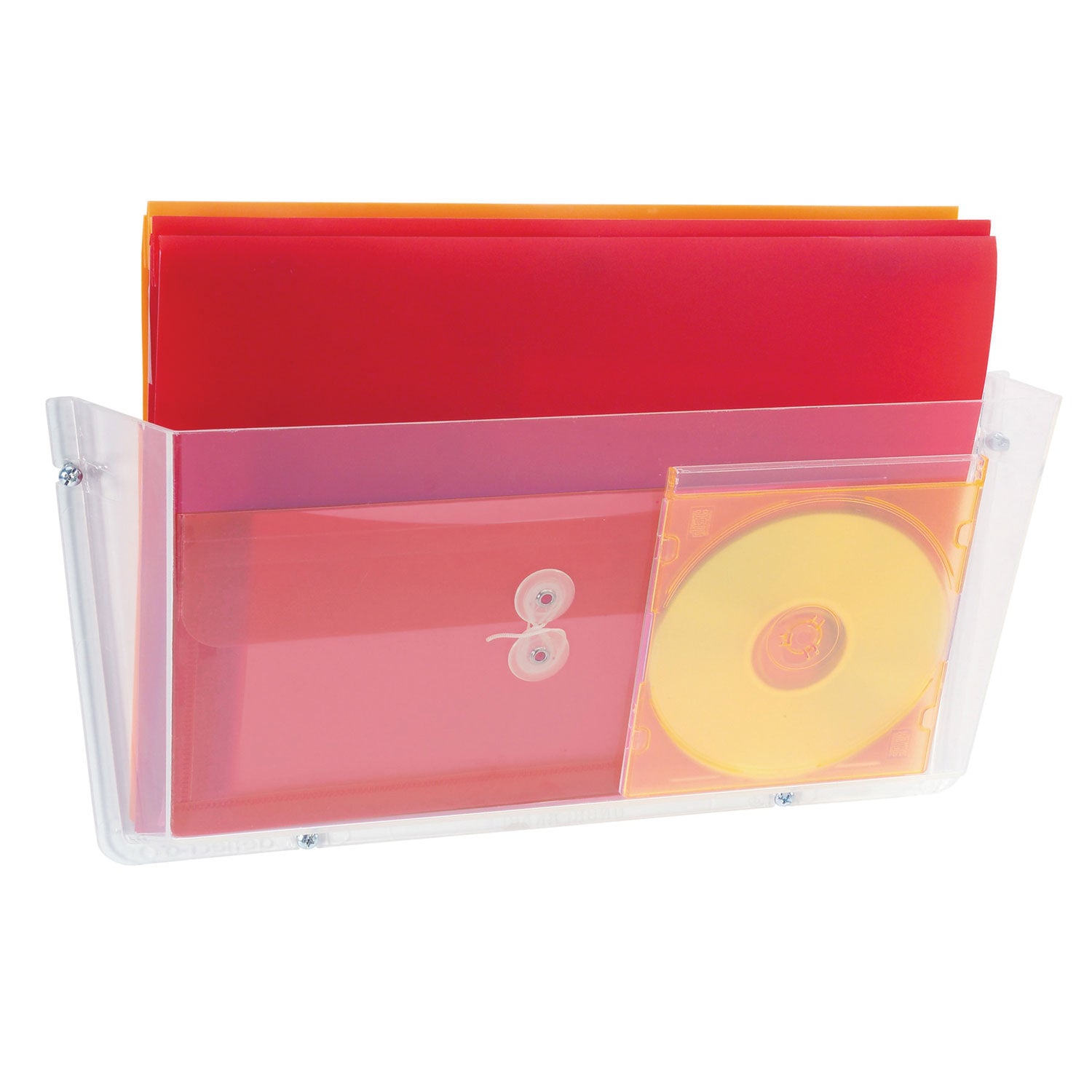 Unbreakable DocuPocket Wall File, Legal Size, 17.5" x 3" x 6.5", Clear - 