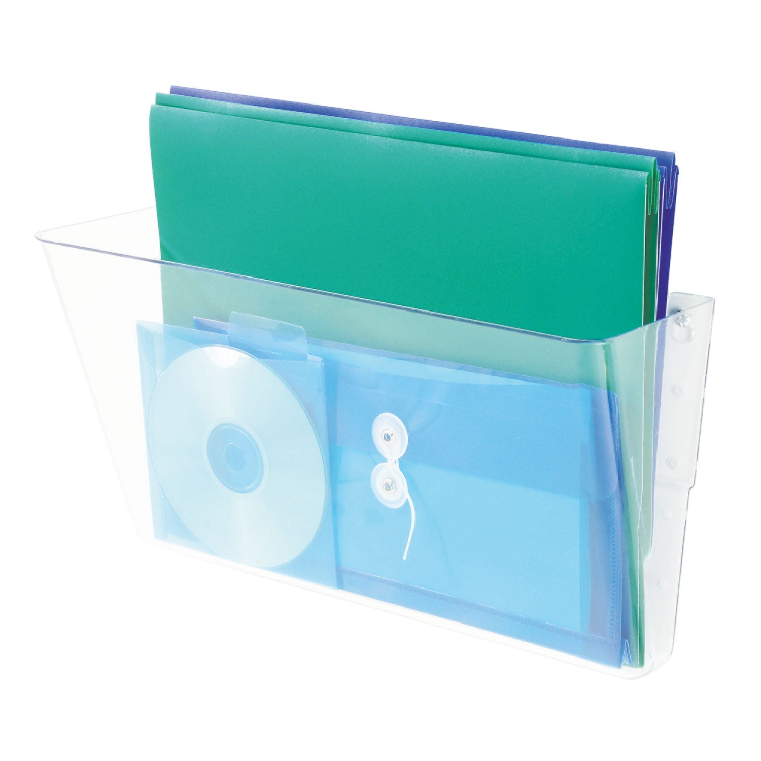 Stackable DocuPocket Wall File, Legal Size, 16.25" x 4" , Clear - 