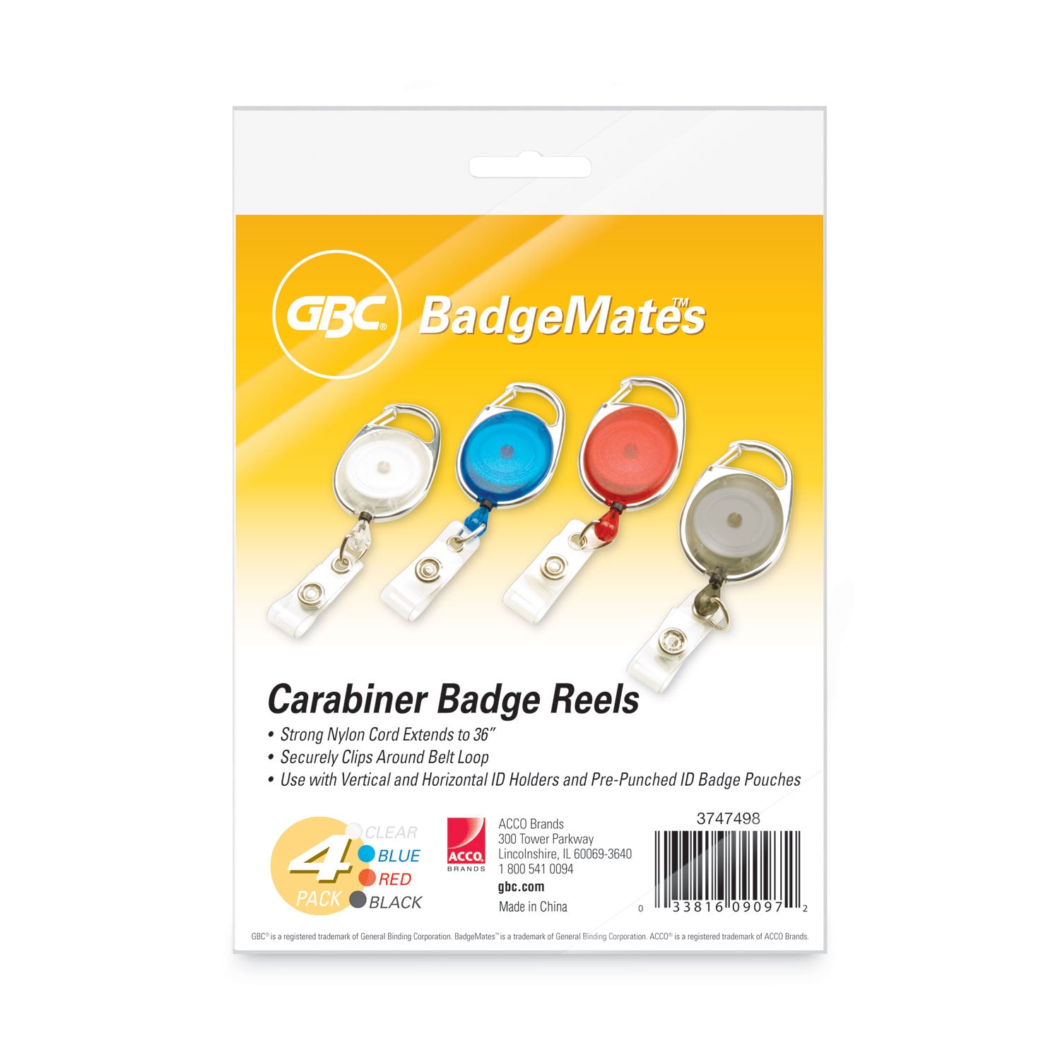 badgemates-belt-clip-badge-reels-36-extension-assorted-colors-4-pack_gbc3747498 - 2