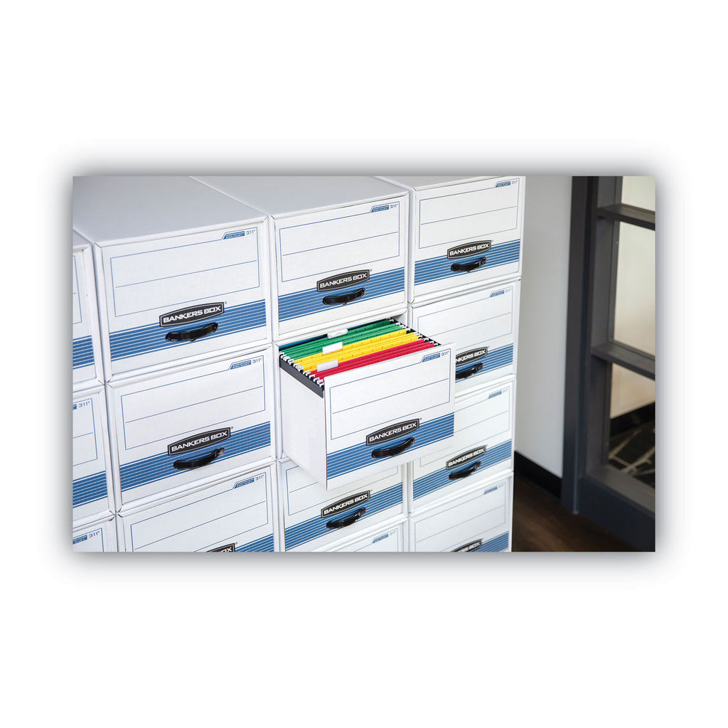 STOR/DRAWER STEEL PLUS Extra Space-Savings Storage Drawers, Letter Files, 14" x 25.5" x 11.5", Kraft/Green, 6/Carton - 