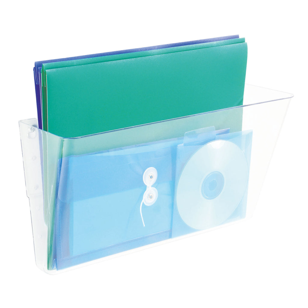 Stackable DocuPocket Wall File, Legal Size, 16.25" x 4" , Clear - 